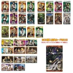 Ensky Attack On Titan Metallic Card Collection Gum Vol. 1 5 Ensky Attack On Titan Metallic Card Collection Gum Vol. 1 -Neko Stop Sale Store TitianVol1All