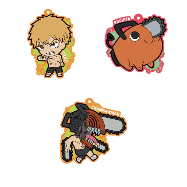 Bandai Chainsaw Man Rubber Strap Keychain 3 Bandai Chainsaw Man Rubber Strap Keychain - Image 3