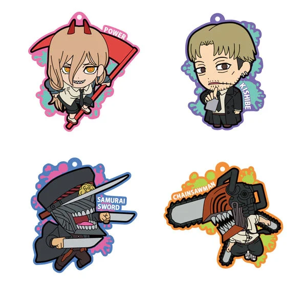Bandai Chainsaw Man Rubber Strap Keychain 4 Bandai Chainsaw Man Rubber Strap Keychain - Image 4